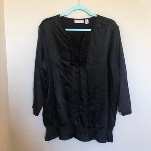 Chico’s black 3/4 sleeve blouse